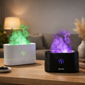Desktop USB aroma diffuser with flame effect, humidifier